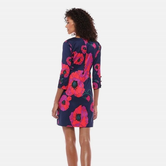 Trina Turk Coltrane Vanguard Floral Fail Button Dress - Picture 2 of 11